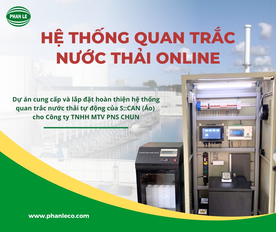 CÔNG TY PHAN LÊ CUNG CẤP &amp; LẮP ĐẶT HỆ THỐNG QUAN TRẮC NƯỚC THẢI S::CAN TẠI TRẠM XLNT KCN VSIP QUẢNG NGÃI
